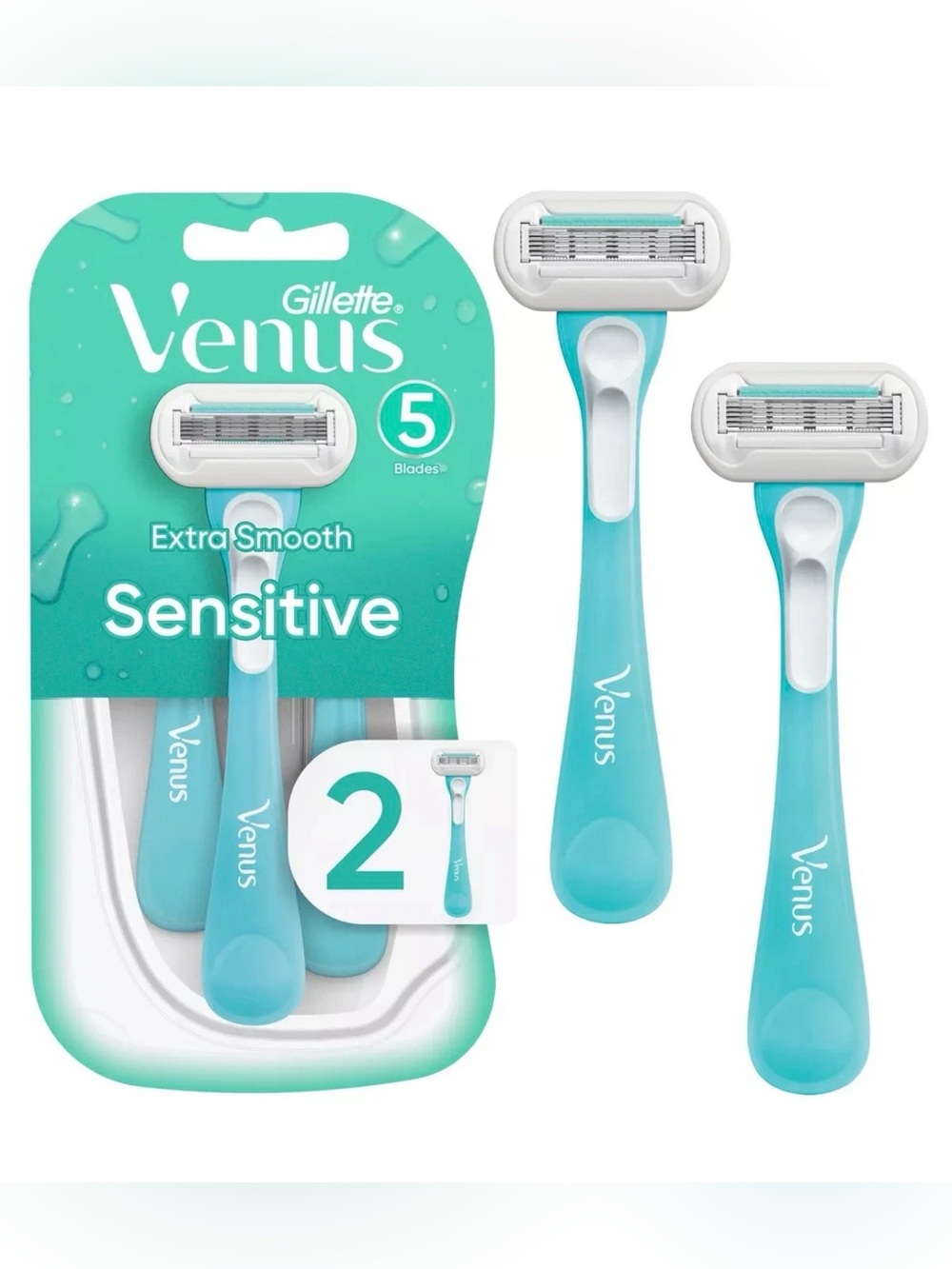 Gillette Venus Sensitive Extra Smooth 5 Blade Razor Women